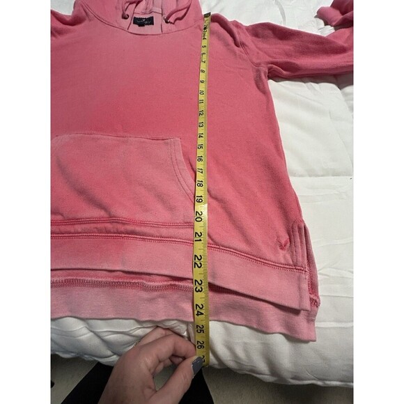 AMERICAN EAGLE Pink Hoodie Sweatshirt Medium - Picture 8 of 8